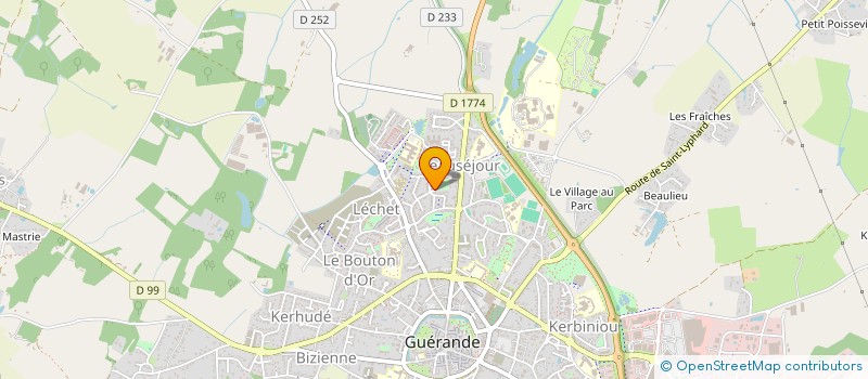 localisation de l'entreprise MONSIEUR ALAIN LESCURE  GUERANDE