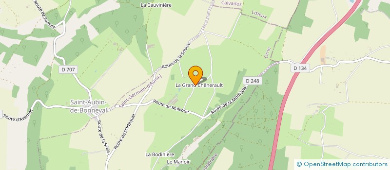 localisation de l'entreprise MONSIEUR ALAIN LESIOUR à SAINT-AUBIN-DE-BONNEVAL