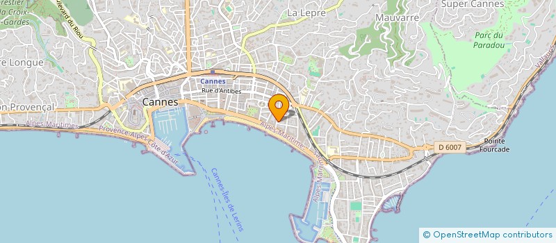 localisation de l'entreprise MONSIEUR ALAIN LESTIE à CANNES
