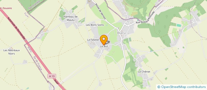 localisation de l'entreprise MONSIEUR ALAIN LETELLIER  BLARU