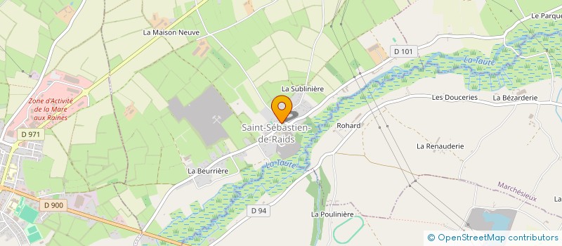 localisation de l'entreprise MONSIEUR ALAIN LEVAUFRE à FEUGERES