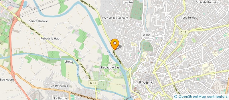 localisation de l'entreprise MONSIEUR ALAIN LHERITIER à BEZIERS