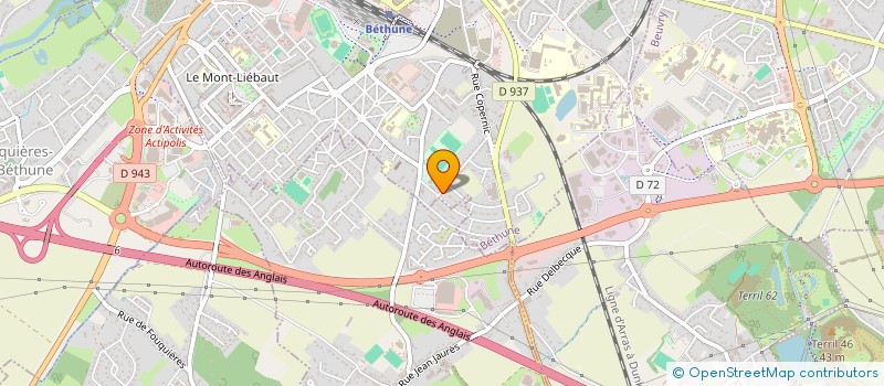 localisation de l'entreprise MONSIEUR ALAIN LHERMITTE à BETHUNE