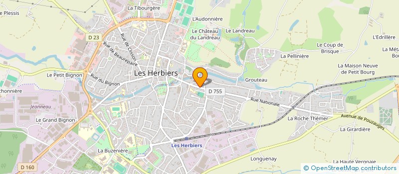localisation de l'entreprise MONSIEUR ALAIN LIAIGRE à LES HERBIERS