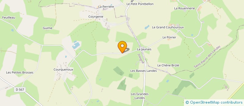 localisation de l'entreprise MONSIEUR ALAIN LIGNEUL  JUVIGNE