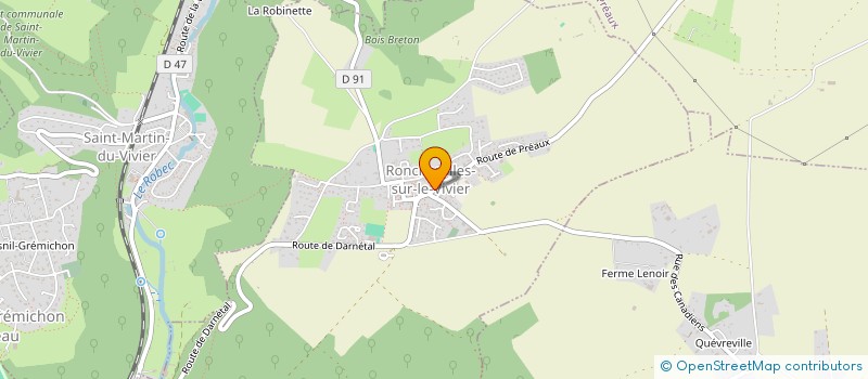 localisation de l'entreprise MONSIEUR ALAIN LIMARE  RONCHEROLLES-SUR-LE-VIVIER