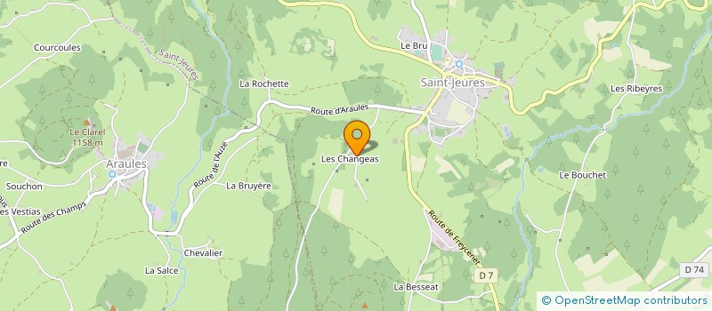 localisation de l'entreprise MONSIEUR ALAIN LIOTIER à SAINT-JEURES
