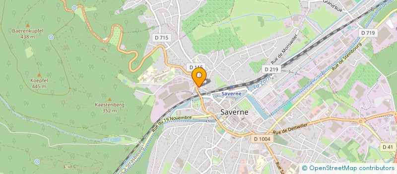 localisation de l'entreprise MONSIEUR ALAIN LITTNER  SAVERNE