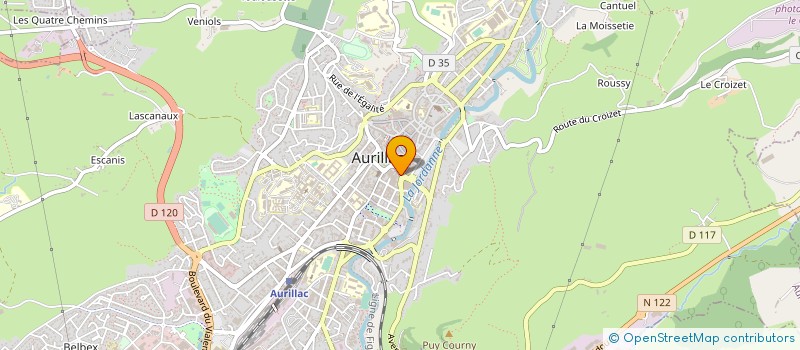 localisation de l'entreprise MONSIEUR ALAIN LLOBELL à AURILLAC