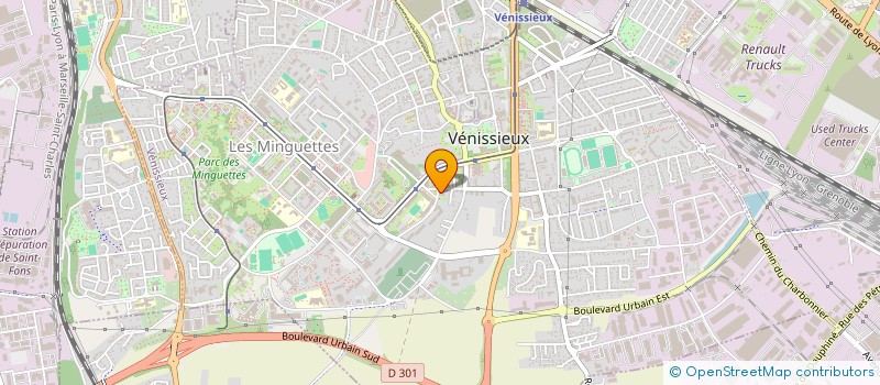 localisation de l'entreprise MONSIEUR ALAIN LLORENS  VENISSIEUX