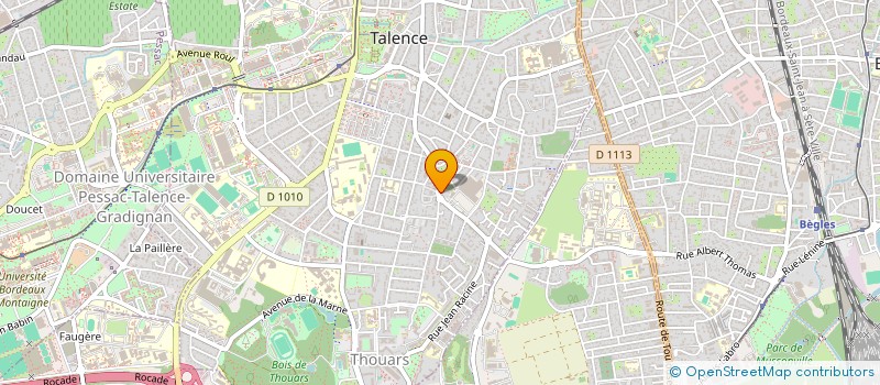 localisation de l'entreprise MONSIEUR ALAIN LOBSTEIN  TALENCE