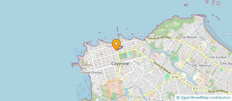 localisation de l'entreprise MONSIEUR ALAIN LOE-MIE  CAYENNE