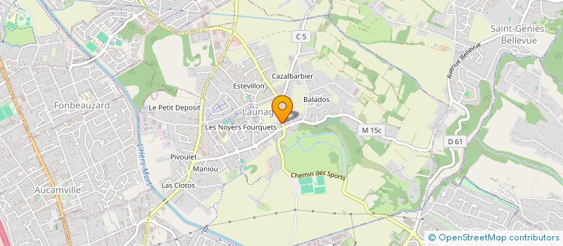 localisation de l'entreprise MONSIEUR ALAIN LOMBEZ  LAUNAGUET