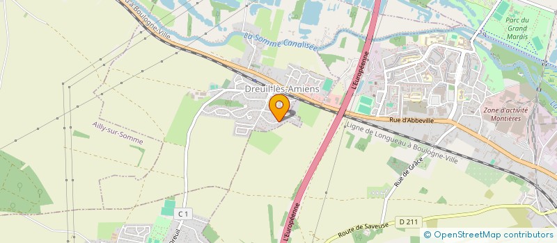 localisation de l'entreprise MONSIEUR ALAIN LONGUEMART  DREUIL-LES-AMIENS