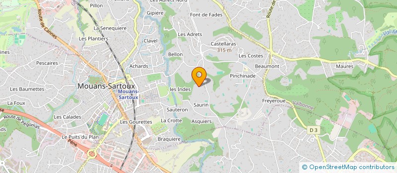 localisation de l'entreprise MONSIEUR ALAIN LORENZO  MOUANS-SARTOUX