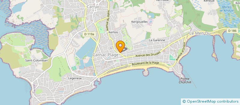 localisation de l'entreprise MONSIEUR ALAIN LORRE  CARNAC