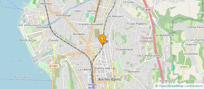 localisation de l'entreprise MONSIEUR ALAIN LOSCHI  AIX-LES-BAINS