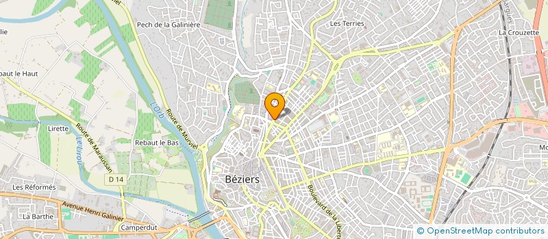 localisation de l'entreprise MONSIEUR ALAIN LOUISON  BEZIERS