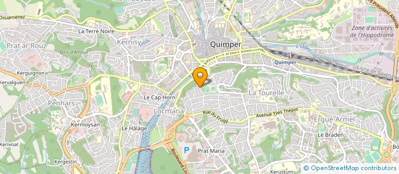 localisation de l'entreprise MONSIEUR ALAIN LOUPPE à QUIMPER