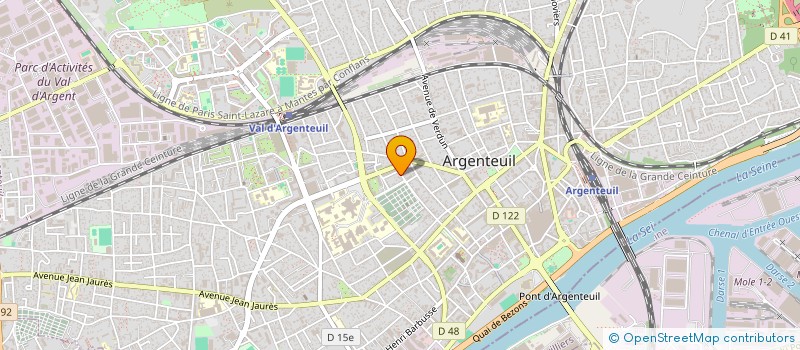 localisation de l'entreprise MONSIEUR ALAIN LOURTIES à ARGENTEUIL