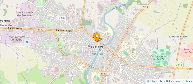 localisation de l'entreprise MONSIEUR ALAIN LUCAZEAU  MAYENNE