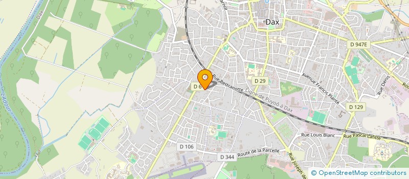 localisation de l'entreprise MONSIEUR ALAIN LUGAN  DAX