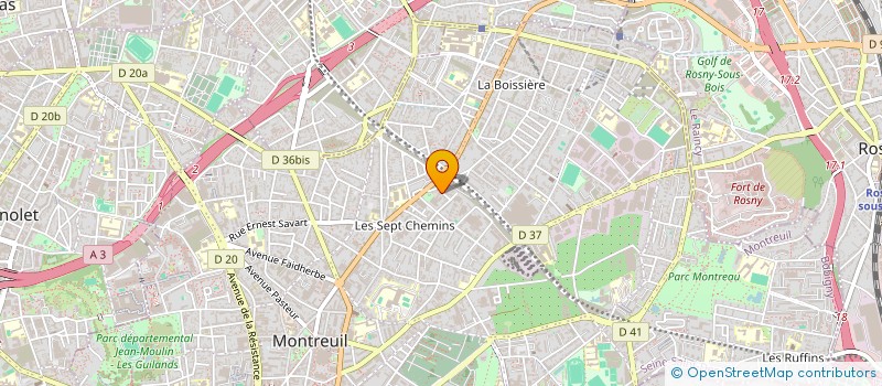localisation de l'entreprise MONSIEUR ALAIN LUGNIE à MONTREUIL