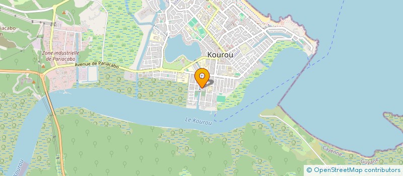 localisation de l'entreprise MONSIEUR ALAIN MACIEL MAIA  KOUROU