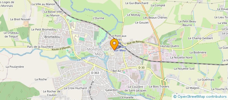 localisation de l'entreprise MONSIEUR ALAIN MADEC  MONTFORT-SUR-MEU