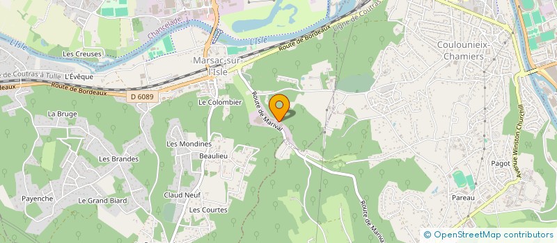 localisation de l'entreprise MONSIEUR ALAIN MAGNANOU  MARSAC-SUR-L'ISLE