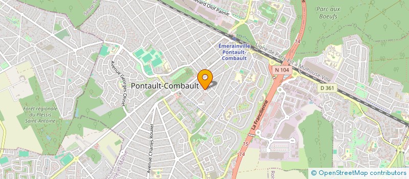 localisation de l'entreprise MONSIEUR ALAIN MAGNIER à PONTAULT-COMBAULT