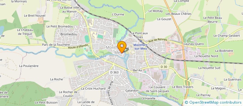 localisation de l'entreprise MONSIEUR ALAIN MAHE  MONTFORT-SUR-MEU