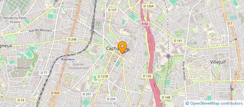 localisation de l'entreprise MONSIEUR ALAIN MAHFOUZ  CACHAN