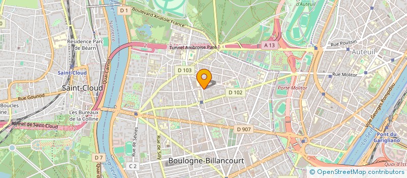 localisation de l'entreprise MONSIEUR ALAIN MAHUZIER à BOULOGNE-BILLANCOURT