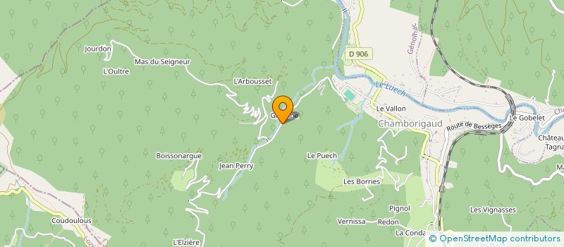 localisation de l'entreprise MONSIEUR ALAIN MAILLAND à CHAMBORIGAUD