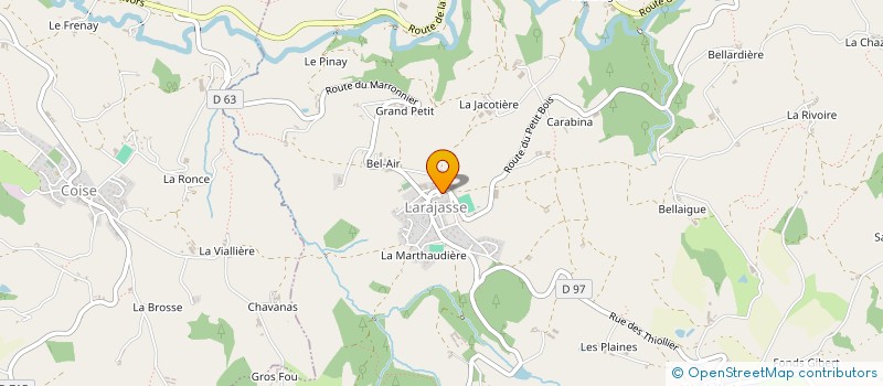 localisation de l'entreprise MONSIEUR ALAIN MAILLOT  LARAJASSE