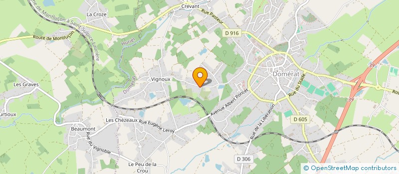 localisation de l'entreprise MONSIEUR ALAIN MAILLOT à DOMERAT