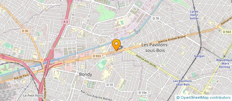 localisation de l'entreprise MONSIEUR ALAIN MAKHLOUF  BONDY