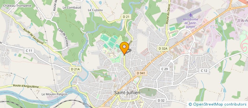 localisation de l'entreprise MONSIEUR ALAIN MALEK  SAINT-JUNIEN