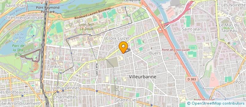 localisation de l'entreprise MONSIEUR ALAIN MALERBA  VILLEURBANNE