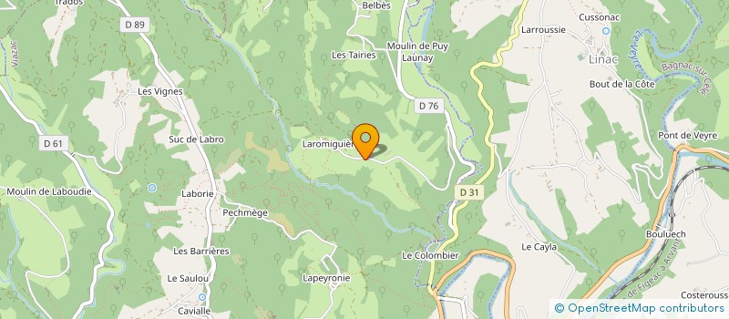 localisation de l'entreprise MONSIEUR ALAIN MALEVILLE à VIAZAC