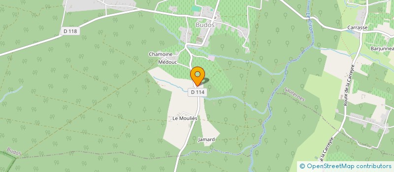 localisation de l'entreprise MONSIEUR ALAIN MALFATTI  BUDOS