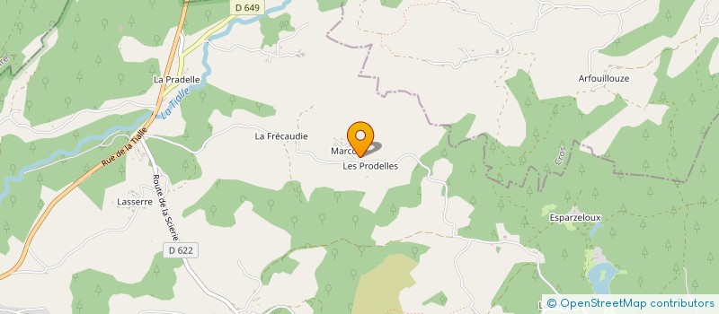 localisation de l'entreprise MONSIEUR ALAIN MALGAT à LANOBRE