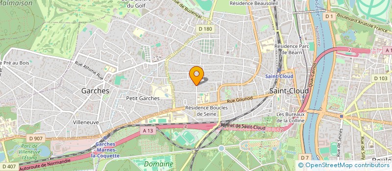 localisation de l'entreprise MONSIEUR ALAIN MALLARD à SAINT-CLOUD