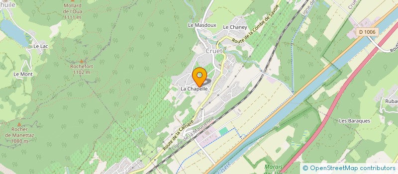 localisation de l'entreprise MONSIEUR ALAIN MALLET  CRUET