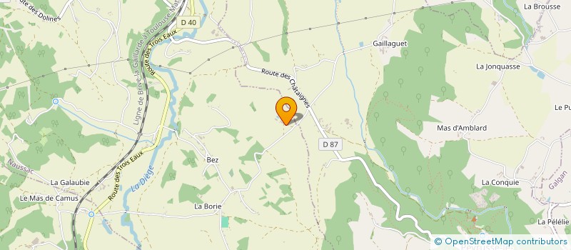 localisation de l'entreprise MONSIEUR ALAIN MALOUVIER  NAUSSAC