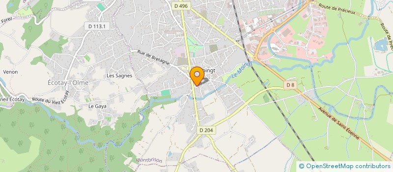 localisation de l'entreprise MONSIEUR ALAIN MANCINI  MONTBRISON