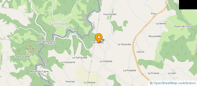 localisation de l'entreprise MONSIEUR ALAIN MANIOL à QUEZAC
