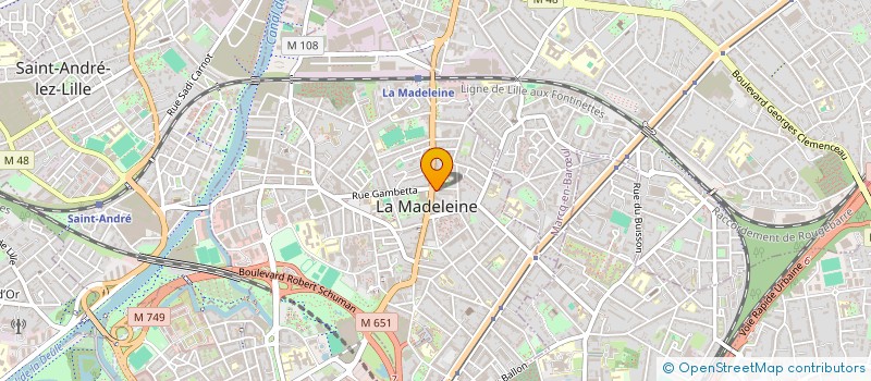 localisation de l'entreprise MONSIEUR ALAIN MAQUET à LA MADELEINE
