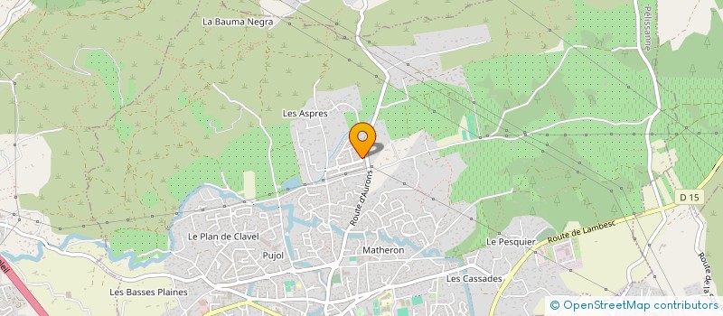 localisation de l'entreprise MONSIEUR ALAIN MARCANTETTI à PELISSANNE